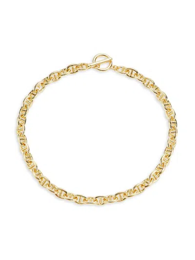 Argento Vivo Women's Studio 14k Goldplated Link Chain Necklace In Brass
