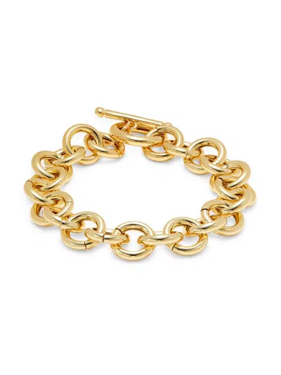 Argento Vivo Women's Studio 14k Goldplated Link Toggle Bracelet In Brass