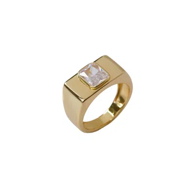 Argento Vivo Women's The Baguette Square Cocktail Ring - Green In Gold