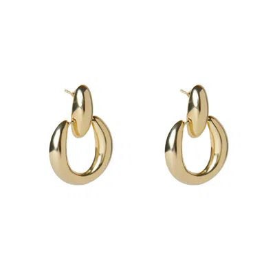 Argento Vivo Women's The Hollow Door Knocker Hoop - Silver