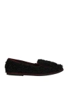 Argilla Woman Loafers Black Size 6 Textile Fibers