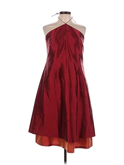 Pre-owned Aria Cocktail Dress In Burgundy