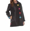 Aria Collection Oopera Reversible Raincoat In Black In Black