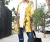 Aria Collection Tie Dye Cardigan In Yellow