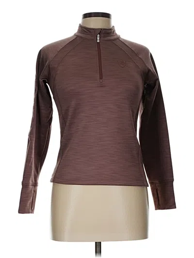 Pre-owned Aria Long Sleeve T-shirt In Brown