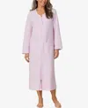 Aria Women's Long Sleeve Zip Robe In Lt Pink
