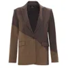Ariana Bestepe Women's Brown Blazer Jacket In Brown