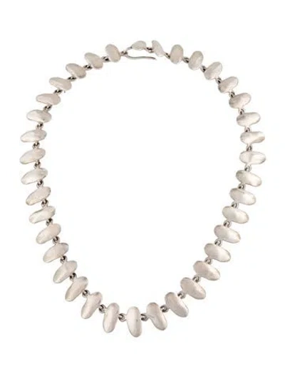 Pre-owned Ariana Boussard-reifel Lozenge Link Luxor Choker Necklace, 16" In Multicolor