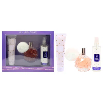 Ariana Grande Ari By  For Women - 3 Pc Gift Set 3.4oz Edp Spray, 3.4oz Body Souffle, 4oz Body Mist In Transparent
