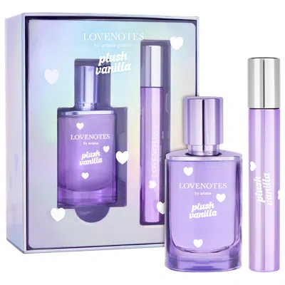 Ariana Grande Lovenotes Plush Vanilla Perfume Gift Set In Transparent