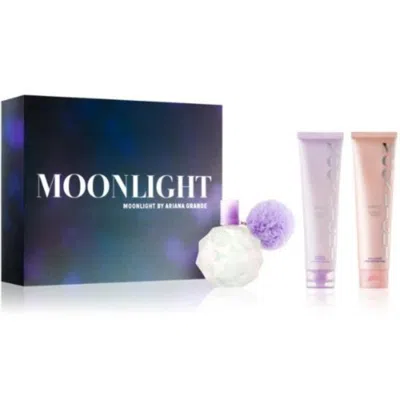 Ariana Grande Moonlight By  3 Piece Gift Set 3 Piece Gift Set With 3.4 oz Edp In Transparent