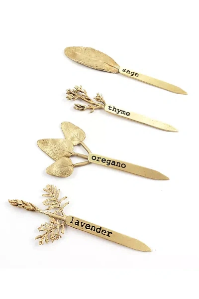 Ariana Ost Cast Herb Plant Markers In Gold