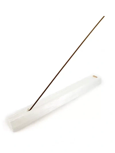 Ariana Ost Selenite Incense Holder In White
