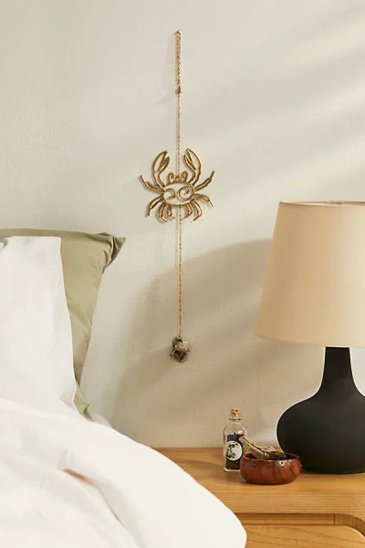 Ariana Ost Zodiac Wall Dangle In Cancer At Urban Outfitters In Gold