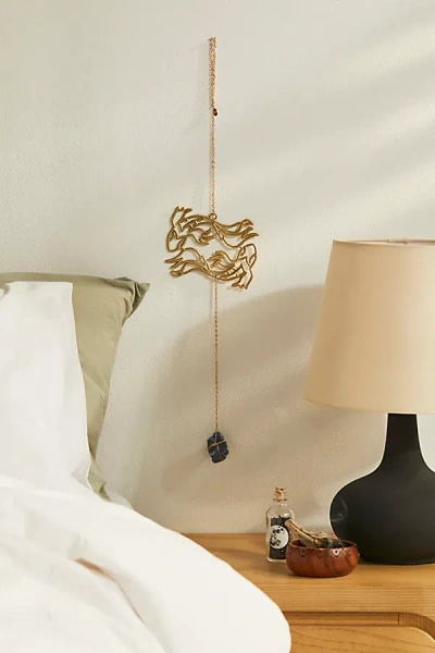 Ariana Ost Zodiac Wall Dangle In Pisces At Urban Outfitters In Gold