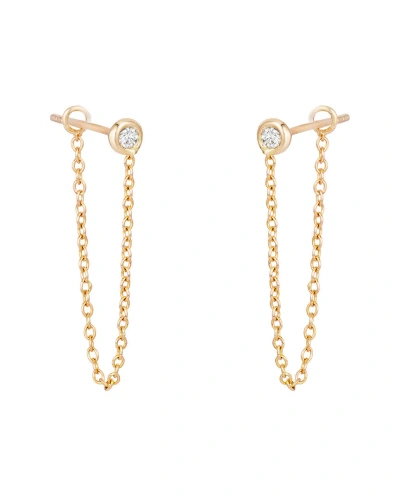 Ariana Rabbani 14k 0.10 Ct. Tw. Diamond Chain Drop Earrings