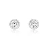 Ariana Rabbani Bezeled Set Half Carat Tw Lab Grown Diamond Studs In White