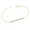 Ariana Rabbani Diamond Bar Bracelet In Gold