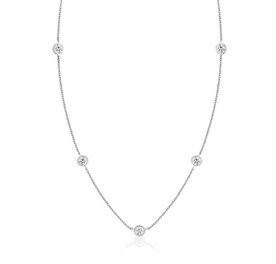 Ariana Rabbani Diamond By The Yard Five Lab Grown Diamonds Necklace In White