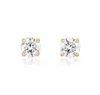 Ariana Rabbani Four Prong 1 Carat Tw Lab Grown Diamond Studs In Yellow