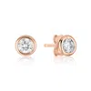 Ariana Rabbani Rose Gold Diamond Stud Earrings In Multi