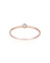 Ariana Rabbani Single Diamond Gold Ring In Multi