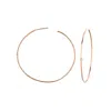 Ariana Rabbani Single Diamond Hoop Earrings In Multi
