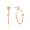 Ariana Rabbani Single Diamond Hoop Earrings (small) In Multi