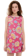 Arianne Elmy Jacquard Swing Swing Tank Dress Pink In Pink