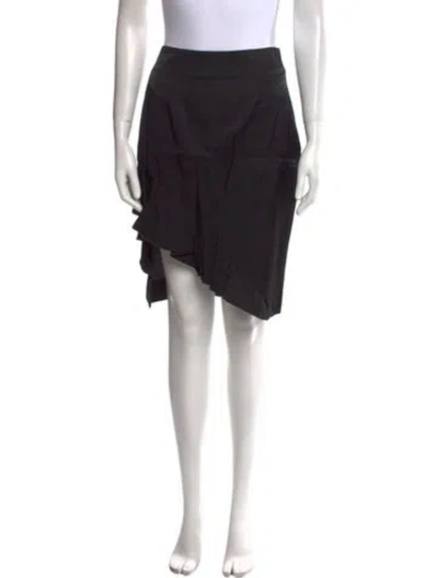 Pre-owned Arias Knee-length Skirt In Black