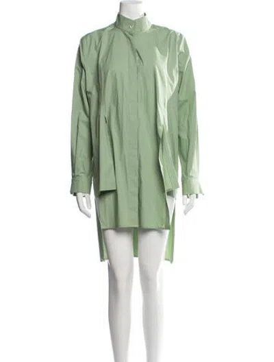 Pre-owned Arias Long Dress In Green