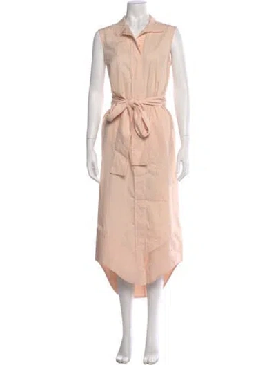 Pre-owned Arias Long Dress In Orange