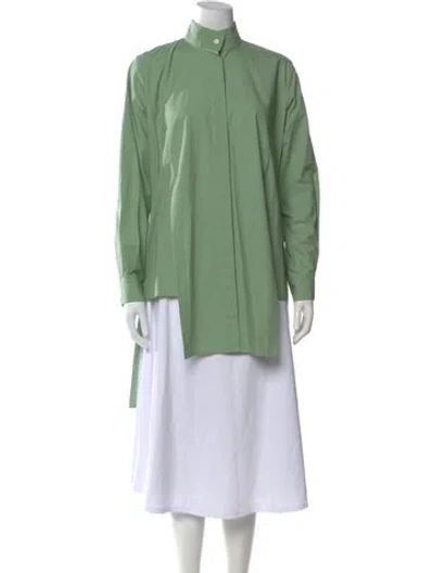 Pre-owned Arias Long Sleeve Top In Green