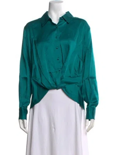 Pre-owned Arias Long Sleeve Top W/ Tags In Green