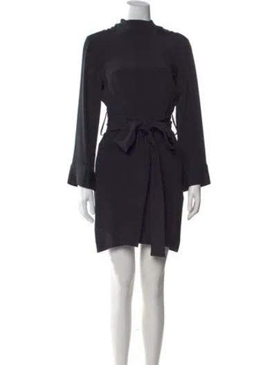 Pre-owned Arias Silk Mini Dress W/ Tags In Black