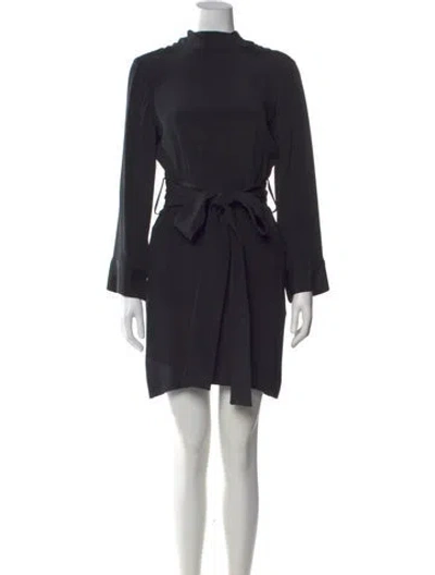 Pre-owned Arias Silk Mini Dress W/ Tags In Black