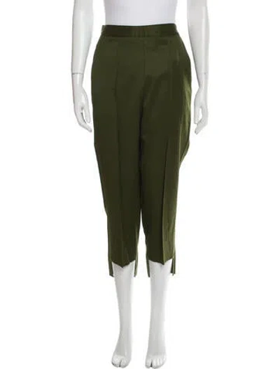 Pre-owned Arias Skinny Leg Pants In Green