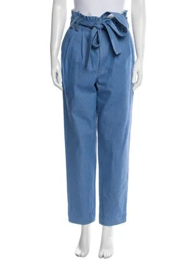 Pre-owned Arias Straight Leg Pants In Blue