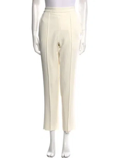 Pre-owned Arias Straight Leg Pants In Neutral