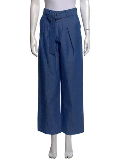 Pre-owned Arias Wide Leg Pants In Blue