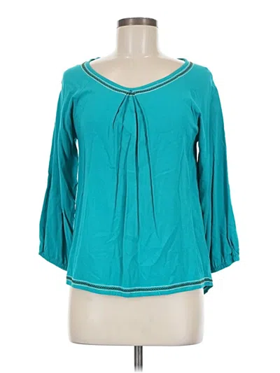 Pre-owned Ariat 3/4 Sleeve T-shirt In Teal