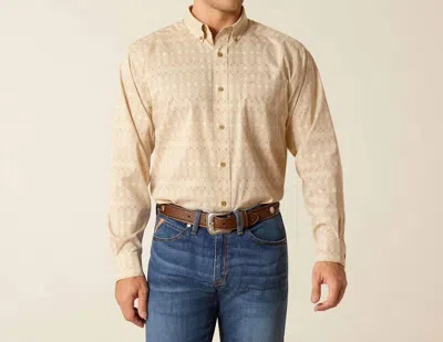 Ariat 360 Airflow Classic Fit Shirt In Taupe