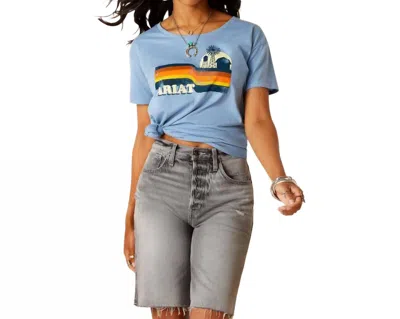 Ariat Acres T-shirt In Light Blue