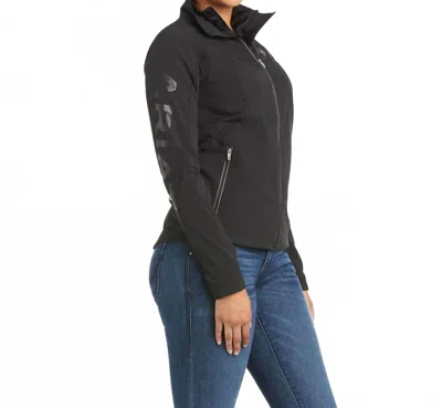 Ariat Agile Softshell Jacket In Team Black In Gold