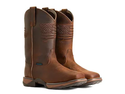 Ariat Anthem Patriot Waterproof Composite Toe Work Boots In Brown