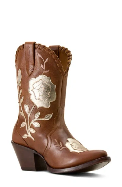 Ariat Arrosa J Toe Western Boot In Brown