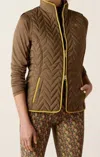 Ariat Ashley Insulated Vest In Canteen In Brown