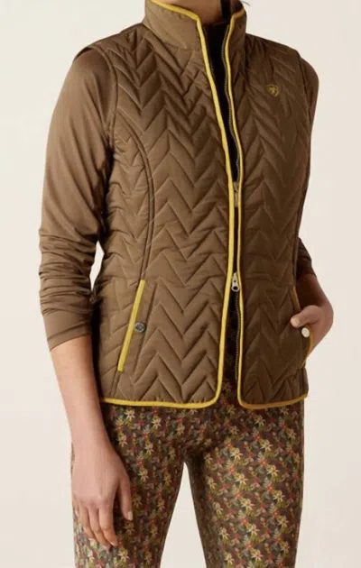 Ariat Ashley Insulated Vest In Canteen In Brown