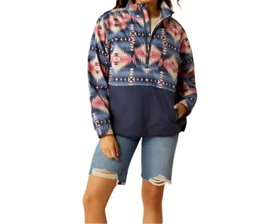 Ariat Aztec Serrano Pullover In Blue