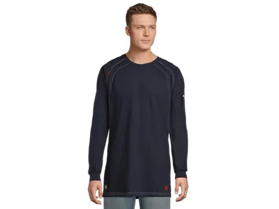Ariat Big Tall Fr Work Crew T-shirt In Blue